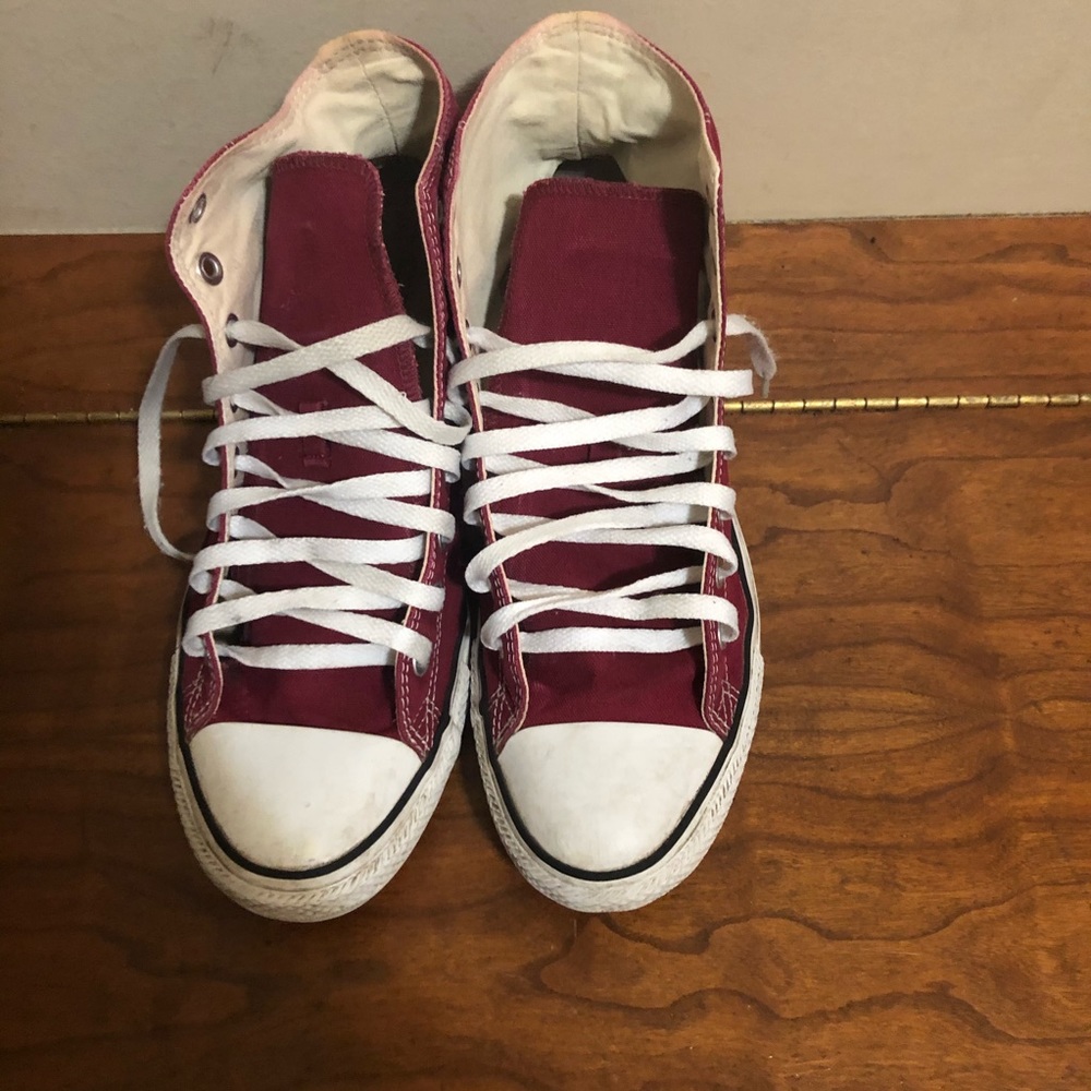 Maroon Hightop Converse